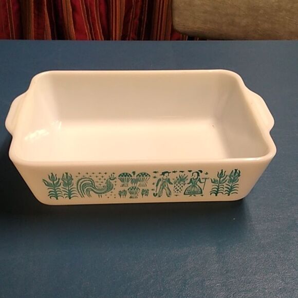 Vintage Pyrex Amish Butterprint 1.5 Qt Baking Dish 1950s #503 Cottagecore - Picture 3 of 7